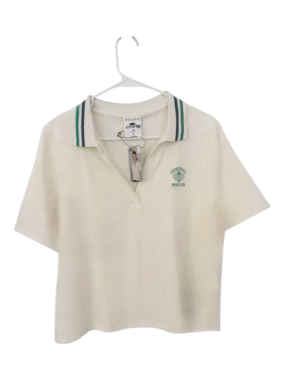 Crane Pickleball Polo Shirt Size Large NWT